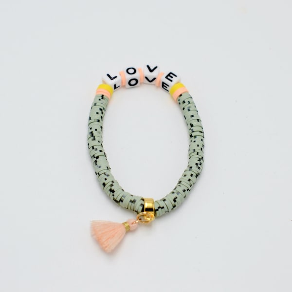 LETTER GREEN ASH Love Armband