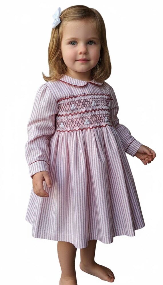 chinese dress ladies Bea Pima Dress, Pink and Purple Stripe – Stitchy Fish main image 0