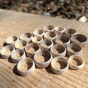 Natural Deer and Elk Antler Rings, Alternative Wedding Bands