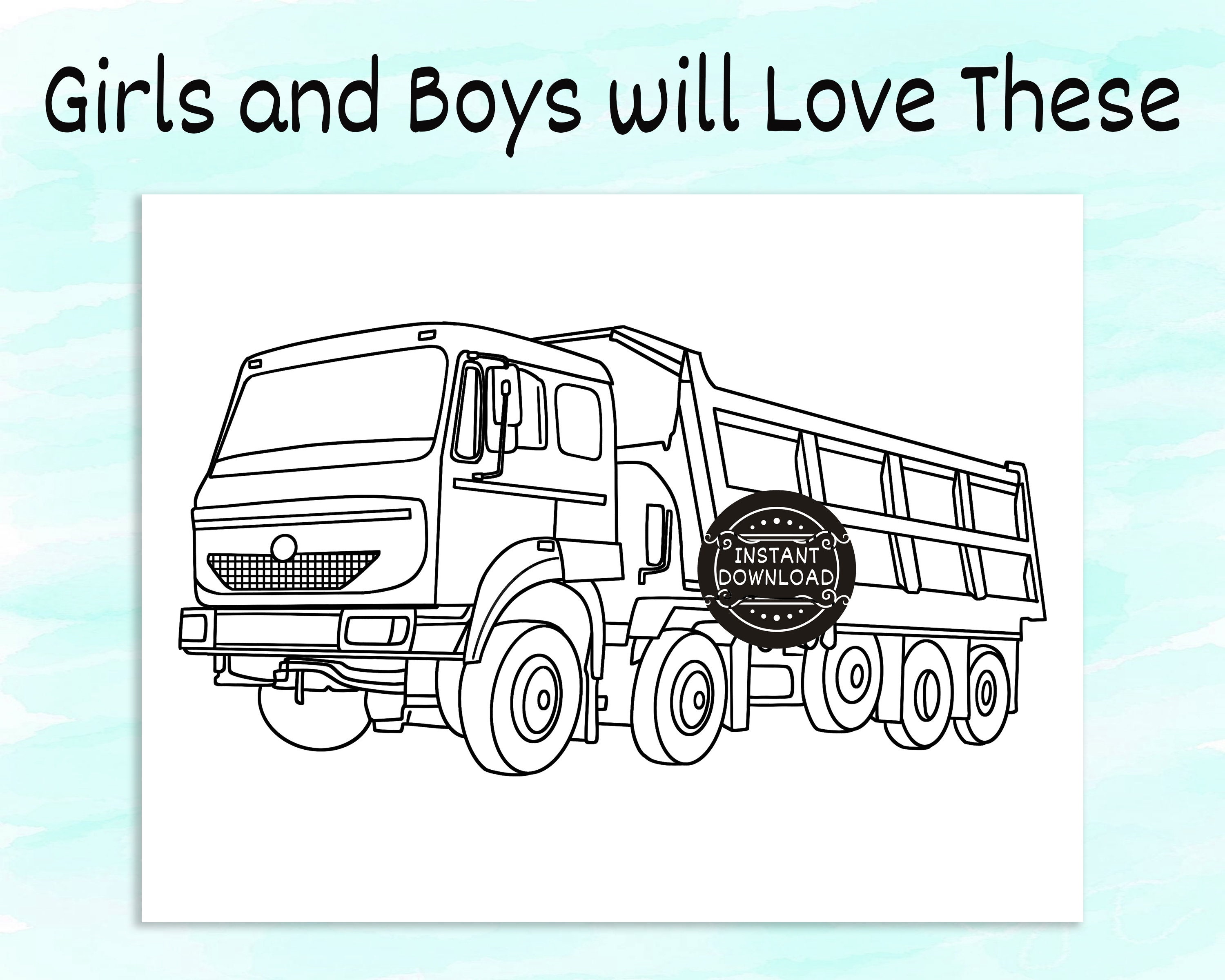 Boys Stuff: Coloring Book for Boys Ι Cute Cars, Trucks, Planes and