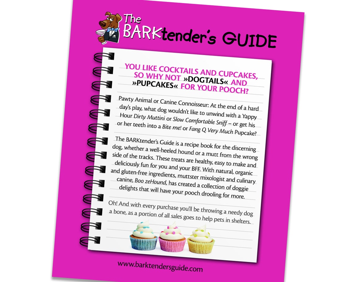 Dog Treat Recipe Book, Pupcake Recipes, Dog Treat Christmas Gift Book