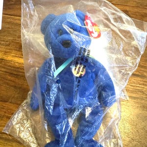 1998 Retired Clubby Original TY Beanie Baby Rare Blue Official Club Collect