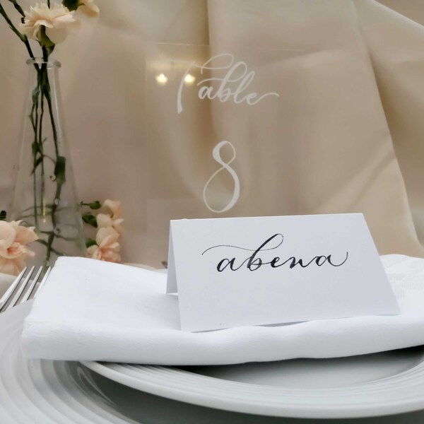 Black Place Cards - Etsy UK