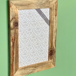 Vintage picture frame reclaimed wood The original made of resin A4/ 21 x 29.7 cm image 7