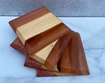 Cedar and Hars Coasters, Hout en Hars Coasters, Hars Coasters