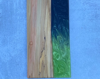 Spalted Maple, Resin Charcuterie Board, Serving Board, Epoxy Cheese Board, Wood Charcuterie Board, Tray
