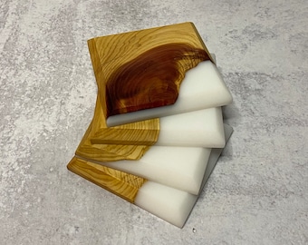 Cedar and Resin Coasters, Wood and Resin Coasters, Resin Coasters