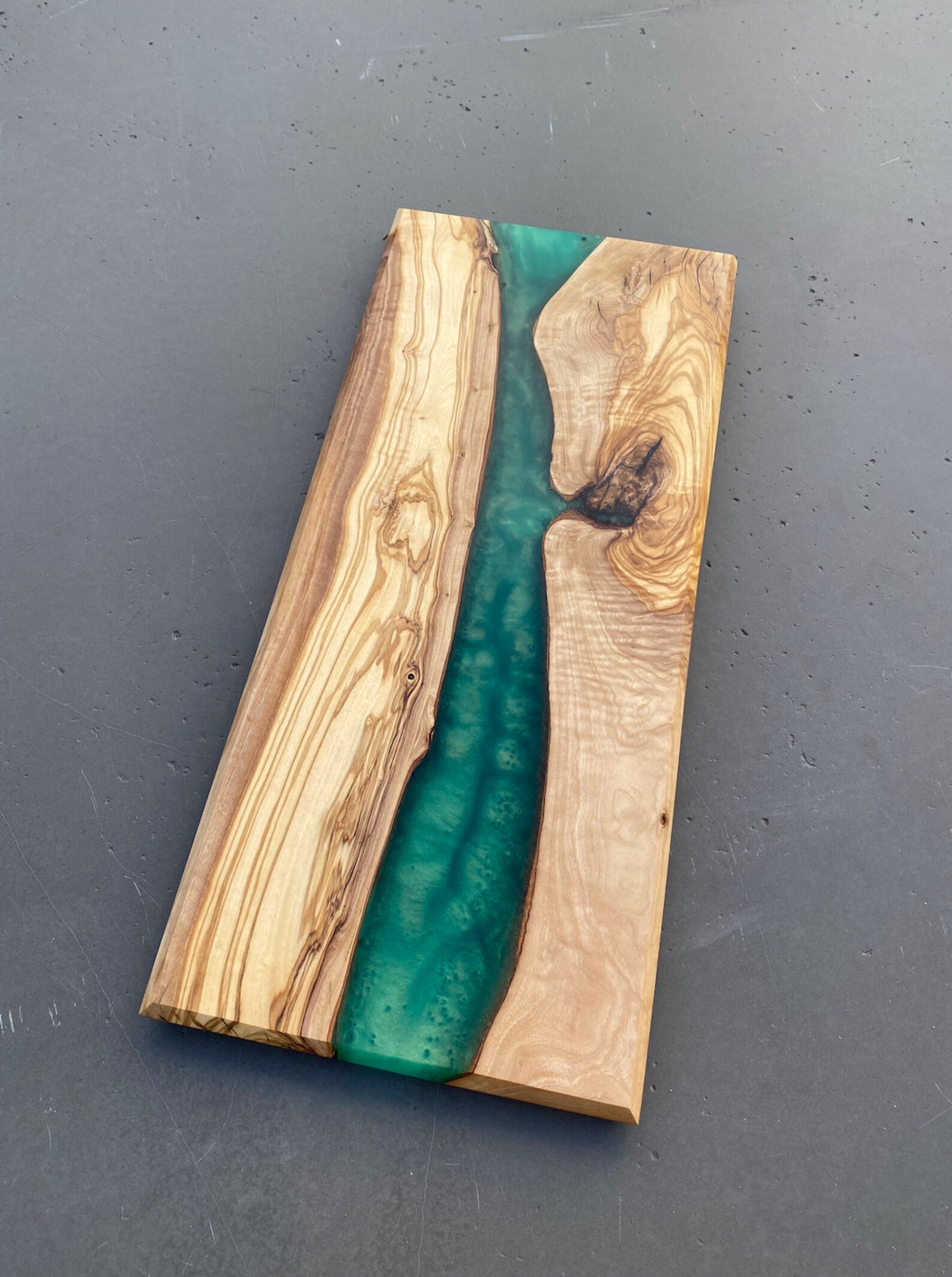 Olive Wood Resin Charcuterie Board Serving Board Epoxy Etsy