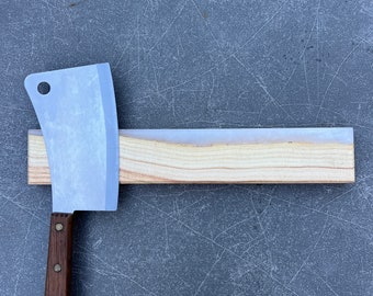 Honey Locust Wood Epoxy Knife Holder, Magnetic Knife Rack, Resin & Wood Knife Strip, Beveled Edge Knife Holder, Magnetic Wood Knife Storage