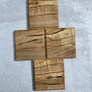 Spalted White Oak Coasters, White Oak Coasters, Wooden Coasters, Wooden Coaster Set