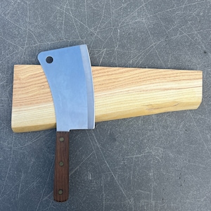 Honey Locust Magnetic Knife Holder, Black Walnut, Live Edge Knife Holder, Knife Block