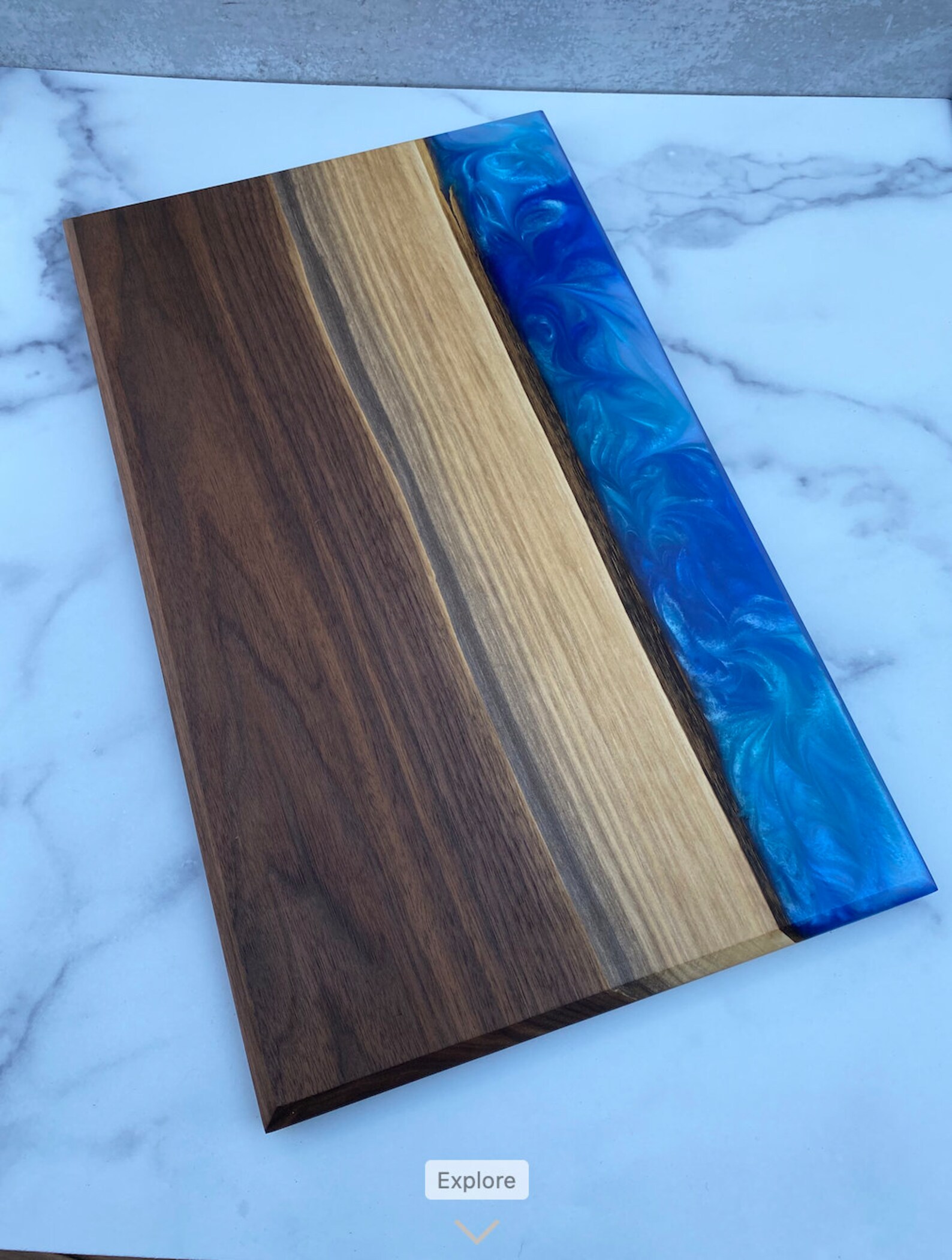 Resin Charcuterie Board Resin Serving Board Resin Serving Etsy