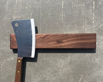 Walnut Magnetic Knife Holder, Black Walnut, Beveled Edge Knife Holder, Knife Block, Magnetic Knife Strip