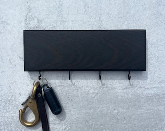 Wenge Wood Key Holder, Wood and Epoxy Key Hanger, Key Rack, Key Hooks, Housewarming Gift, Wooden Key Rack, Exotic Wood