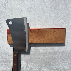 Maple Wood Epoxy Knife Holder, Magnetic Knife Rack, Resin and Wood Knife Strip, Beveled Edge Knife Holder, Magnetic Wood Knife Storage