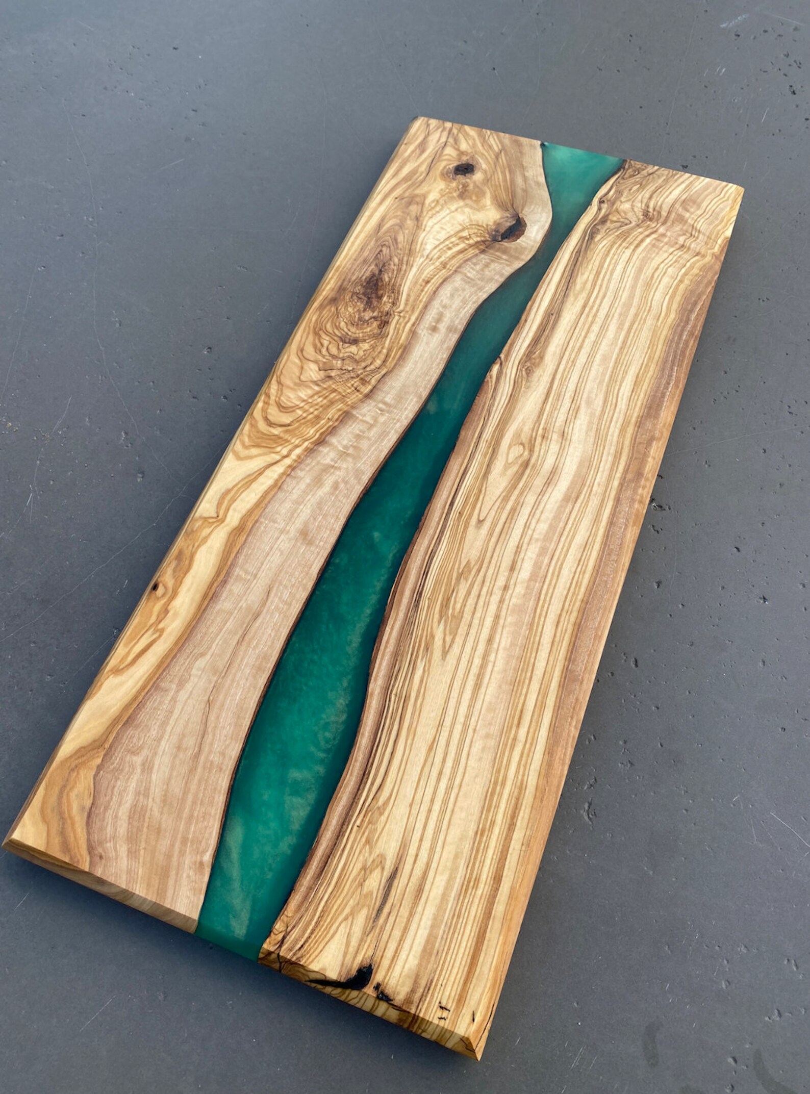 Olive Wood Resin Charcuterie Board Serving Board Epoxy Etsy UK