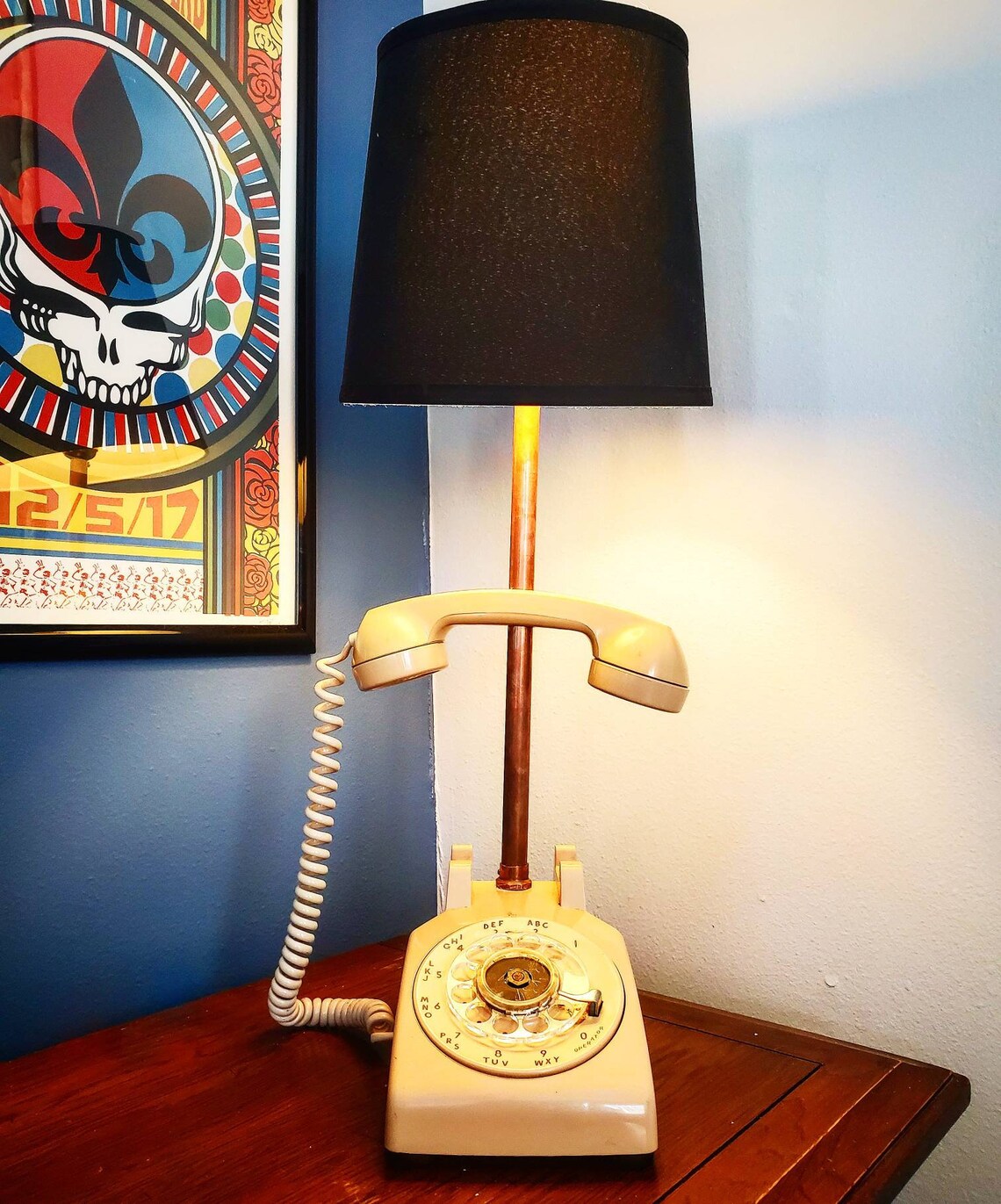 Vintage Rotary Phone Lamp Etsy