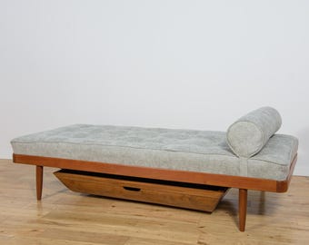 Skandinavisches Tagesbett aus Teakholz, Horsens Møbelfabrik, Dänemark, 1950er Jahre.