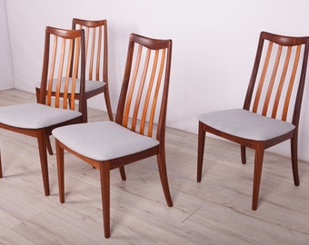 Komplet czterech krzeseł, proj. L. Dandy, G-Plan, Wielka Brytania, lata 60.
