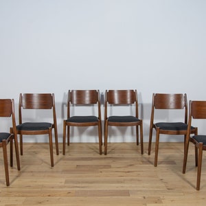 Ensemble de six chaises, Danemark, années 1960. image 1