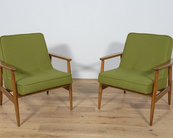 Une paire de fauteuils Type 300-192, conçus par J. Kędziorek, années 1970.
