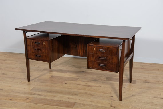 Mid Century Rosewood Desk by Gunnar Nielsen Tibergaard for Tibergaard 1960s Etsy UK