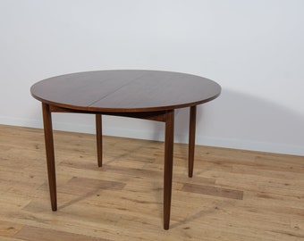 Table ronde extensible, G-Plan, Grande-Bretagne, années 1960.