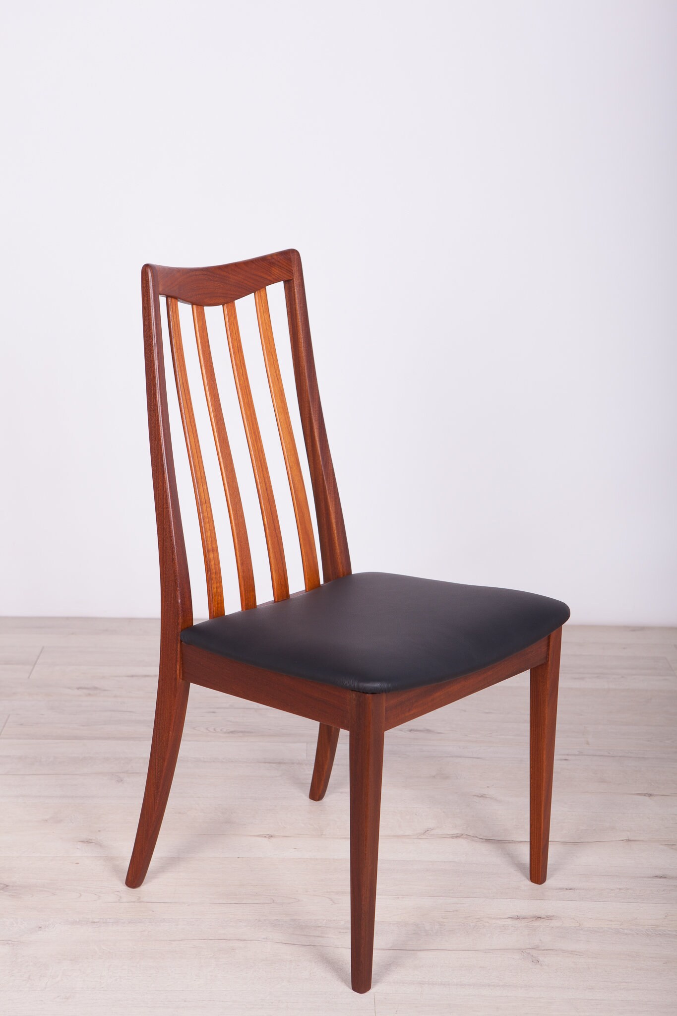 Vintage Teak & Leather Dining Chairs by Leslie Dandy for G-plan