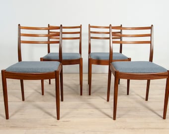 Komplet czterech krzeseł, proj. V. Wilkins, G-Plan, Wielka Brytania, lata 60.