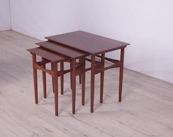 Mid-Century Danish Nesting Tables by Poul Hundevad for Fabian, 1960s, Set of 3