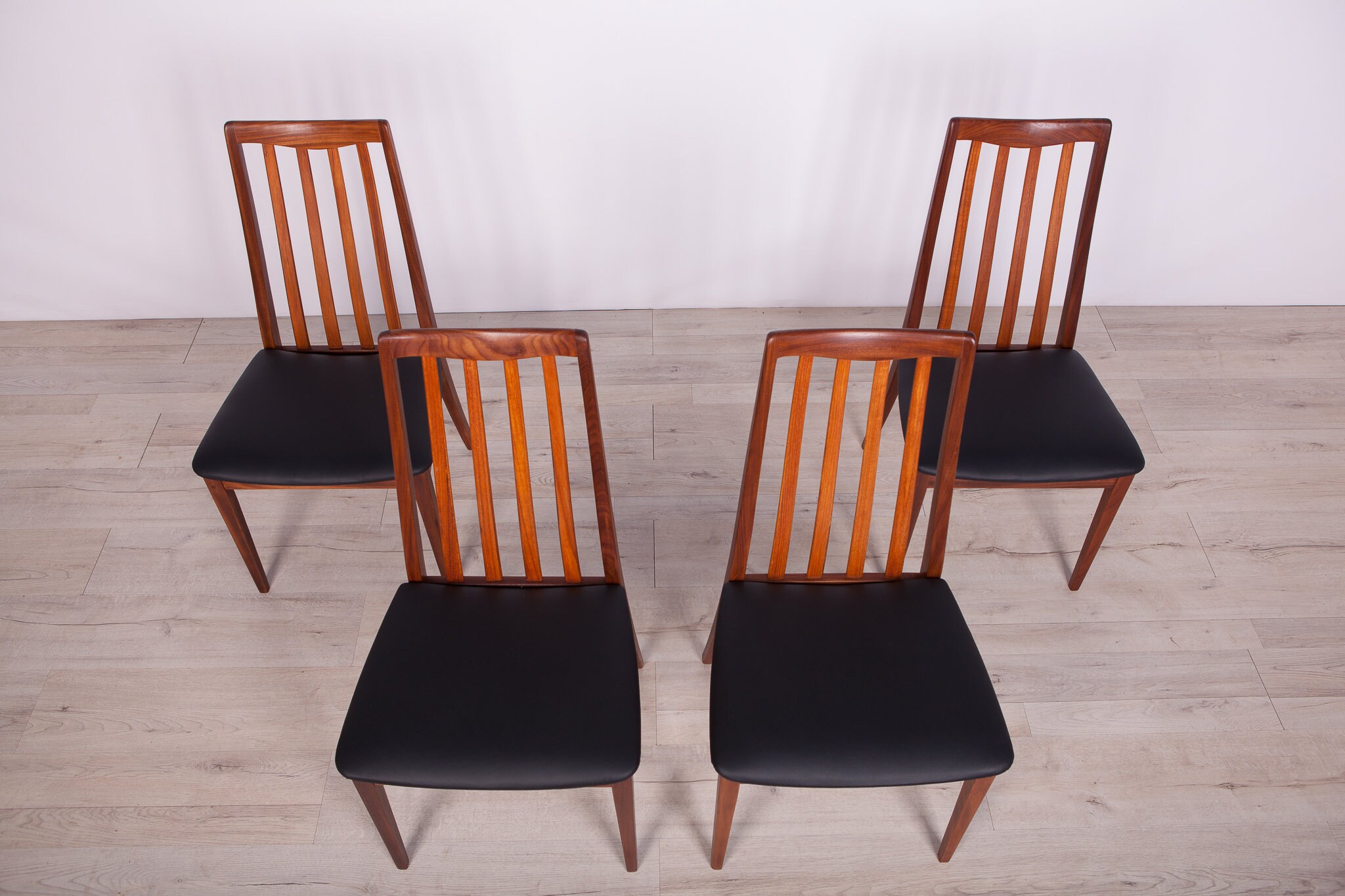 Vintage Teak & Leather Dining Chairs by Leslie Dandy for G-plan