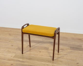 Stołek teak, taboret, Dania, lata 60