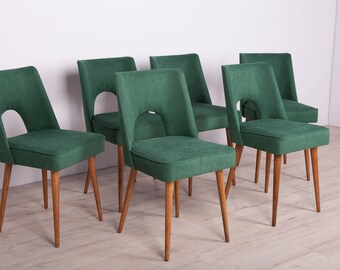 Polish Shell Chairs from Bydgoszcz Furniture Factory, 1960s, Set of 6