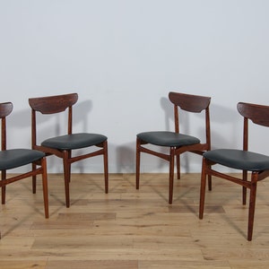 Set aus vier Stühlen, Dänemark, 1960er Jahre