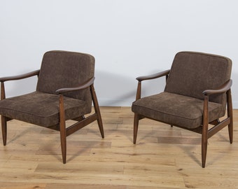 GFM-87 Armchairs by Juliusz Kedziorek for Gościcińskie Furniture, 1960s, Set of 2