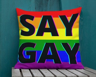 Multicolor 18x18 Gay Heartbeat Gay Pride Throw Pillow
