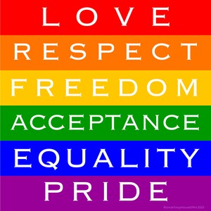 Sticker LGBT Pride, 3 x 3 pouces en vinyle holographique Rainbow Pride, Sticker Gay Pride, Sticker droits des homosexuels, LGBTQIA+ vinyle autocollant, cadeau gay