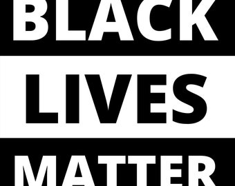 Black Lives Matter Gedrukte handgemaakte poster 5 maten, BLM Window Justice Poster Sign, Racial Equality Love Protest Poster, gratis verzending