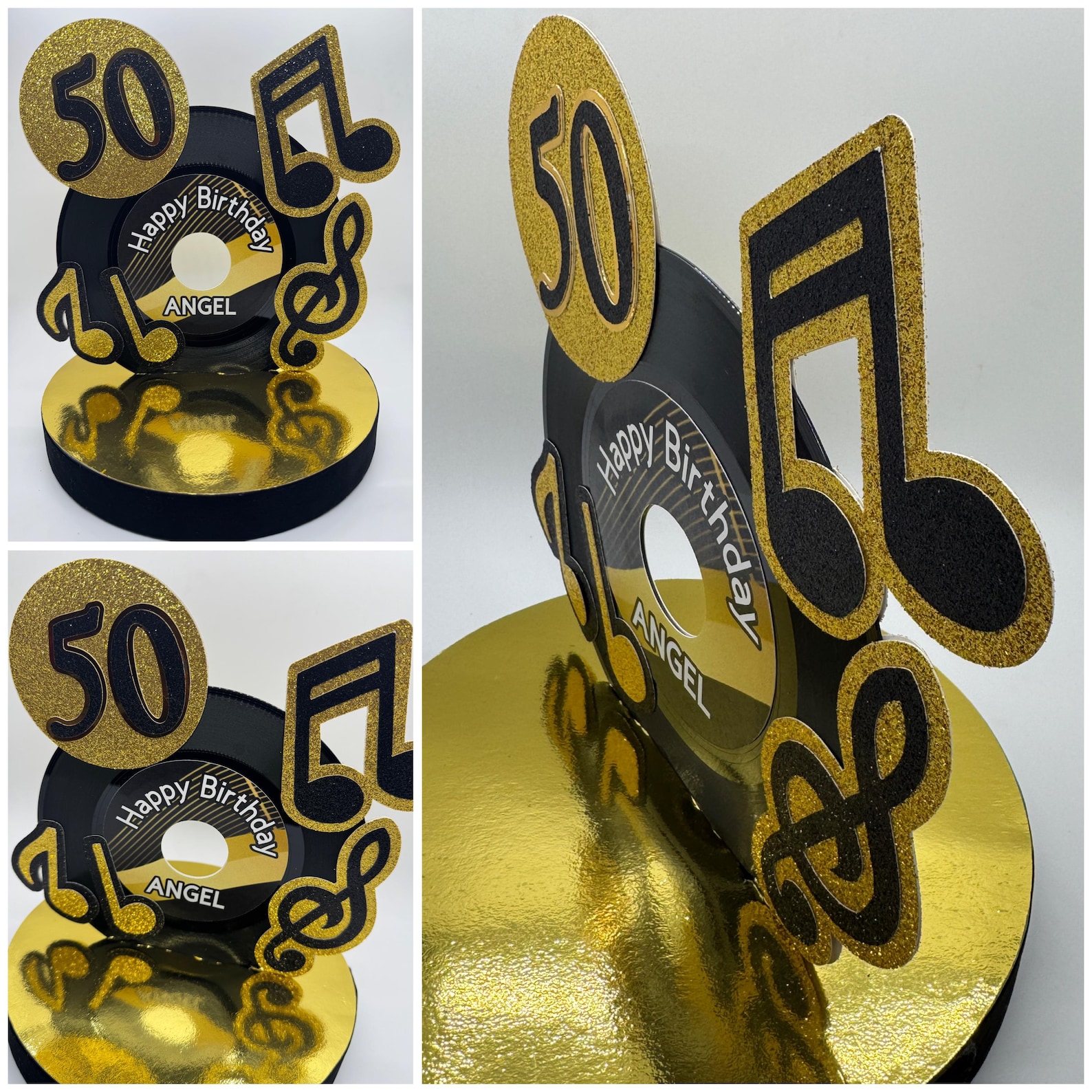Custom 45 Vinyl Record Centerpiece: Music Party Table Decoration - Etsy