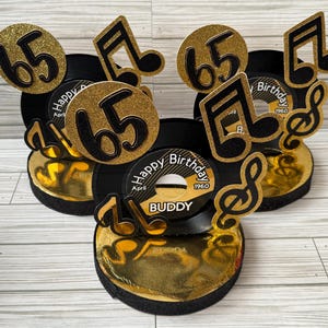 Custom 45 Vinyl Record Centerpiece: Music Party Table Decoration - Etsy