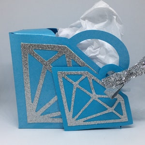 Diamond, Gift Box, Wedding Favor Box, Diamond Box, Bridal Shower, Favor Box, Glitter Box, Bridal Party, Shower Gift, Bridesmaid Gift, Bling
