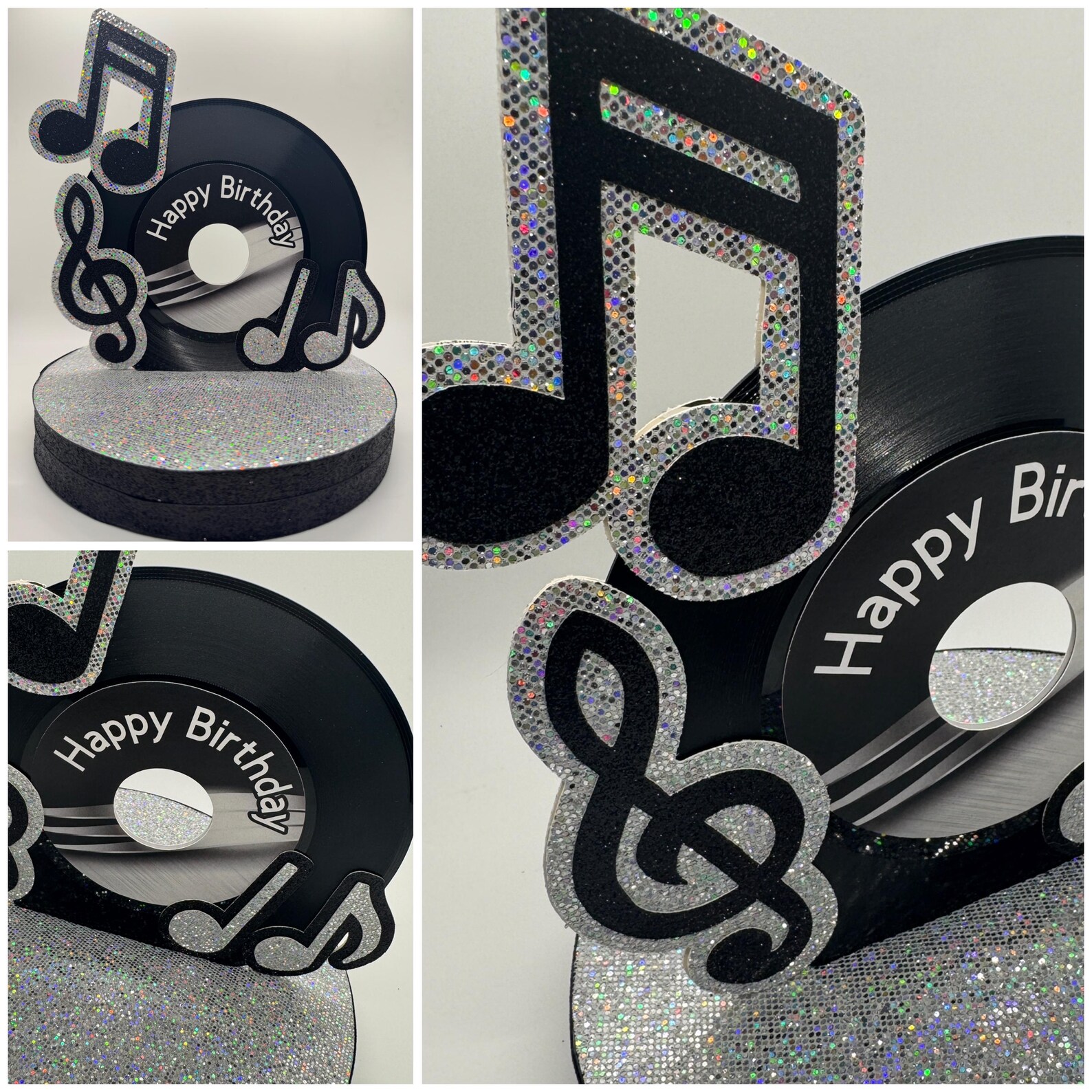 Custom 45 Vinyl Record Centerpiece: Music Party Table Decoration - Etsy