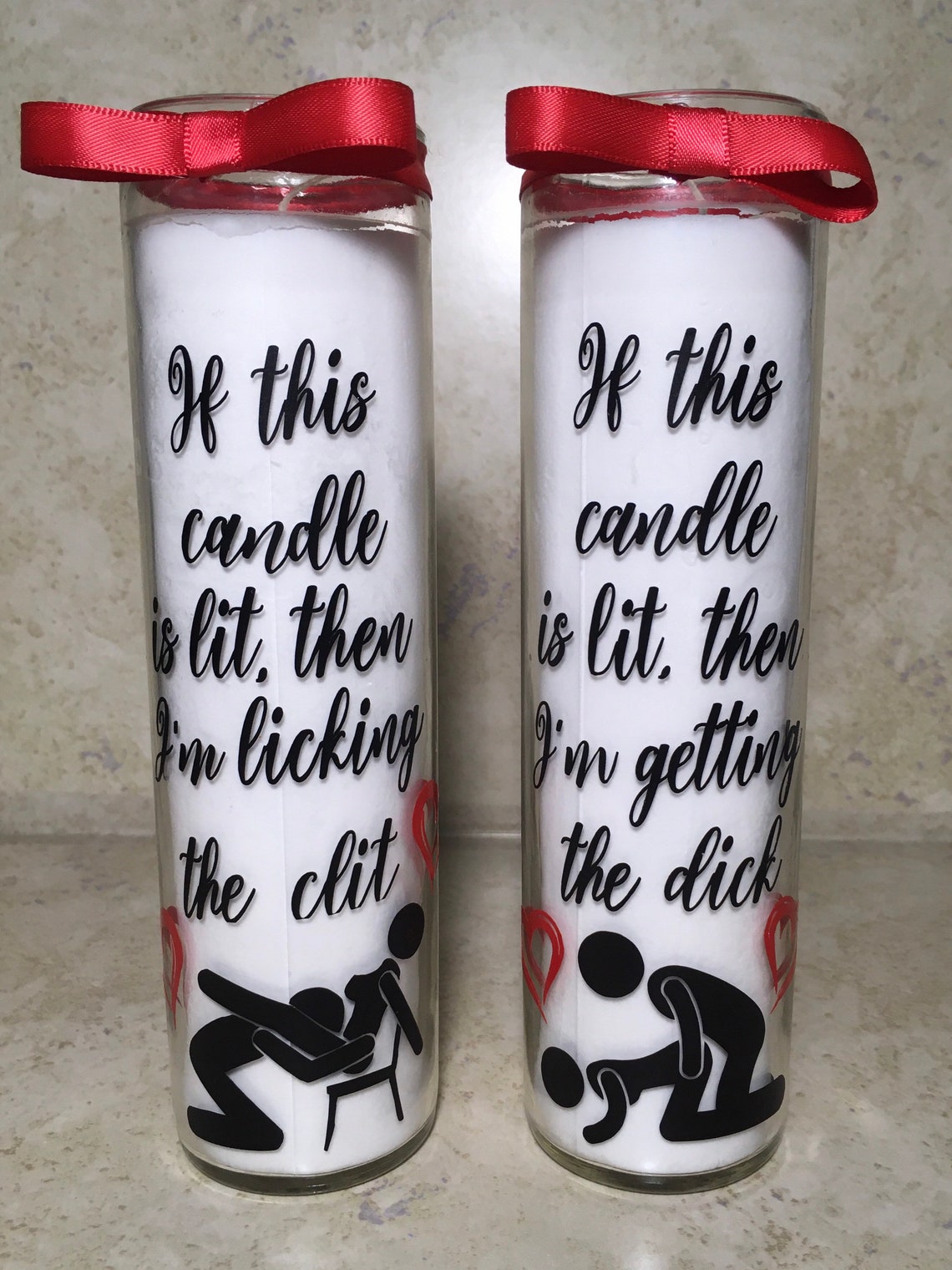 Naughty Gifts Adult Candles Naughty Candles His and Hers Etsy