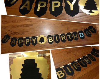 Happy Birthday, Custom banner, Party Banner, Party Decorations, Birthday Decoration, Party Supplies, Birthday Party, Birthday Banner