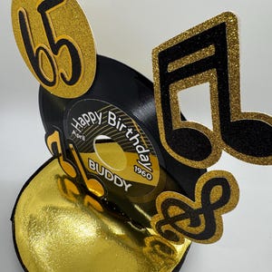 Custom 45 Vinyl Record Centerpiece: Music Party Table Decoration - Etsy
