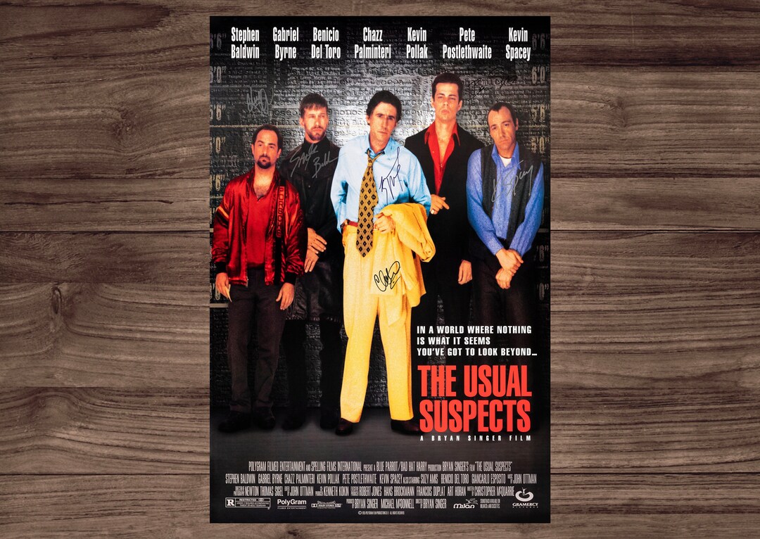 The Usual Suspects Hand Signed Autograph Movie Poster - Etsy