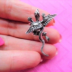 Dragon silver ear cuff