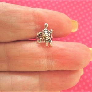 Turtle sterling silver ear cuff image 1