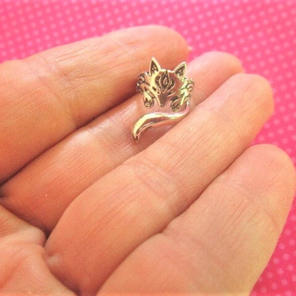 Fox silve ear cuff