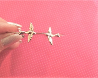 Flying bird silver bracelet